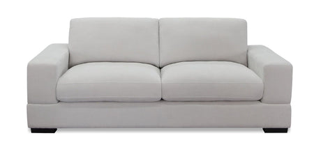 Ivory Fabric 3+2 Seater Standard Back Sofa Set