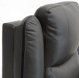 Black Leather Effect Electric Recliner Armchair