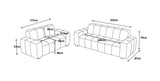 Paris Sofa Beige 3 Seater - Ready2Go Furniture