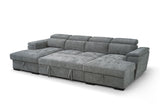 Alaya Sofabed Grey U Shape Corner