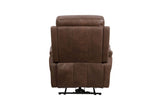 Brown Leather Upholstered Electric Recliner Chair