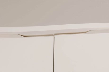 Putty Wooden 3 Door Large TV Cabinet with LED Lighting