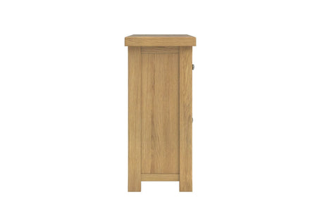 Natural Oak 2 Door 2 Drawer Small Traditional Sideboard