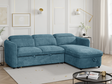 Capri Sofabed Blue Universal Corner - Ready2Go Furniture