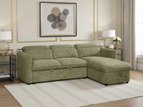 Capri Sofabed Green Universal Corner - Ready2Go Furniture