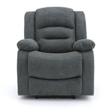 Graphite Fabric Electric Recliner Armchair