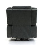 Graphite Fabric Electric Recliner Armchair