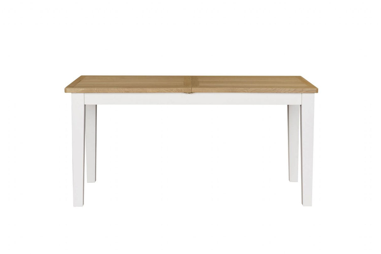 Cashmere Wooden Extending Dining Table Oak Top 120 to 160cm