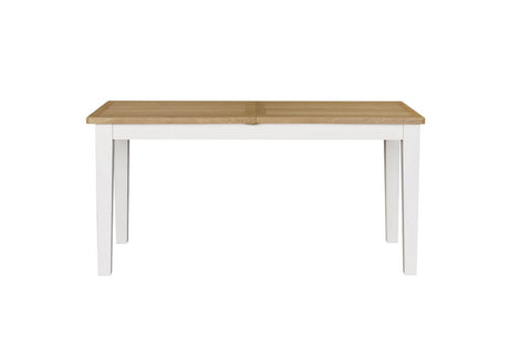 Cashmere Wooden Extending Dining Table Oak Top 120 to 160cm