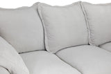 Natural Fabric Upholstery Large Corner Sofa