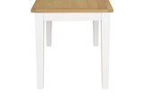 Cashmere Wooden Extending Dining Table Oak Top 160 to 200cm