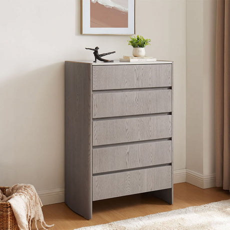 Mondello Tall Chest 5 Drawer Washed Oak