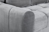 Grey Fabric Universal Corner Sofabed with Storage