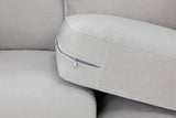 Natural Fabric Upholstery Large Corner Sofa