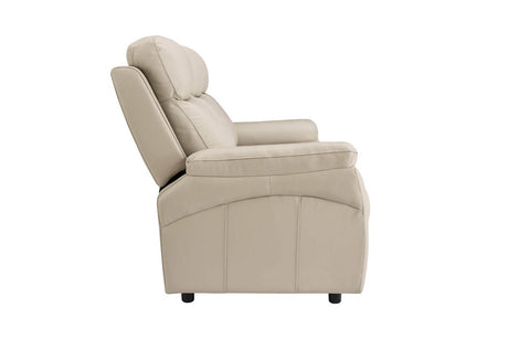 Cashmere Leather Large 3 Seater Sofa with Cushioned Arms