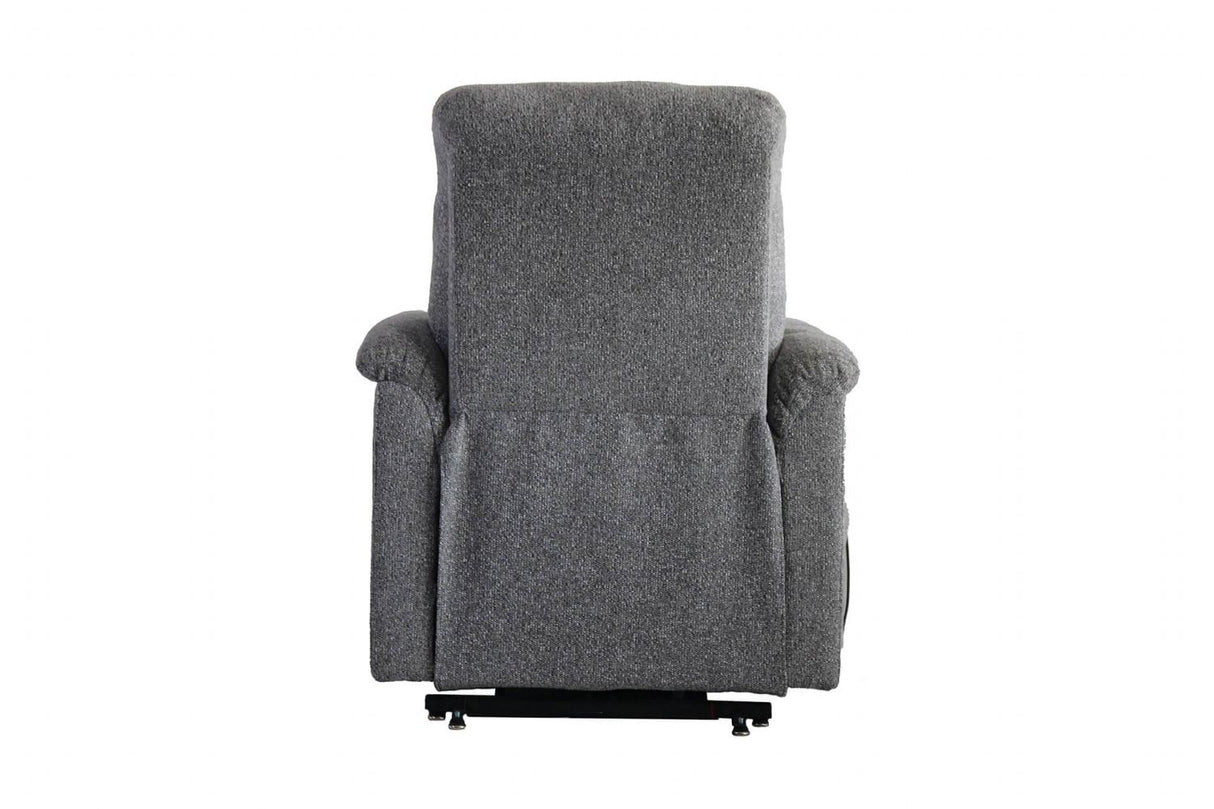 Grey Fabric Lift and Rise Recliner Chair with Lumbar Support