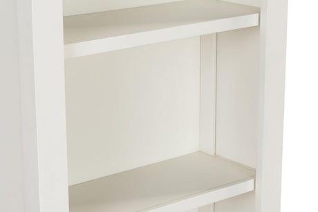 Cashmere Wooden Tall Narrow Open Bookcase Oak Top