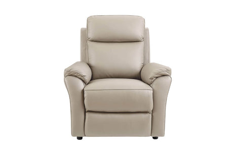 Cashmere Leather Single Seater Sofa with Padded Armrests