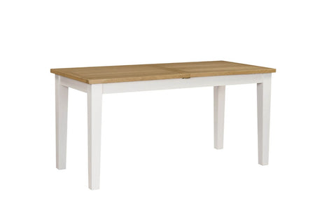 Cashmere Wooden Extending Dining Table Oak Top 160 to 200cm