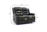 Luca Electric Recliner Sofa 2 Seater