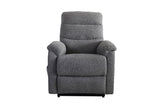Grey Fabric Lift and Rise Recliner Chair with Lumbar Support