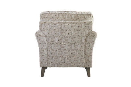 Mustard Fabric Armchair with Bolster Cushions