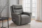 Ash Leather Lift and Rise Dual Motor Electric Recliner