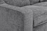 Grey Fabric Standard Back 3 Seater Sofa