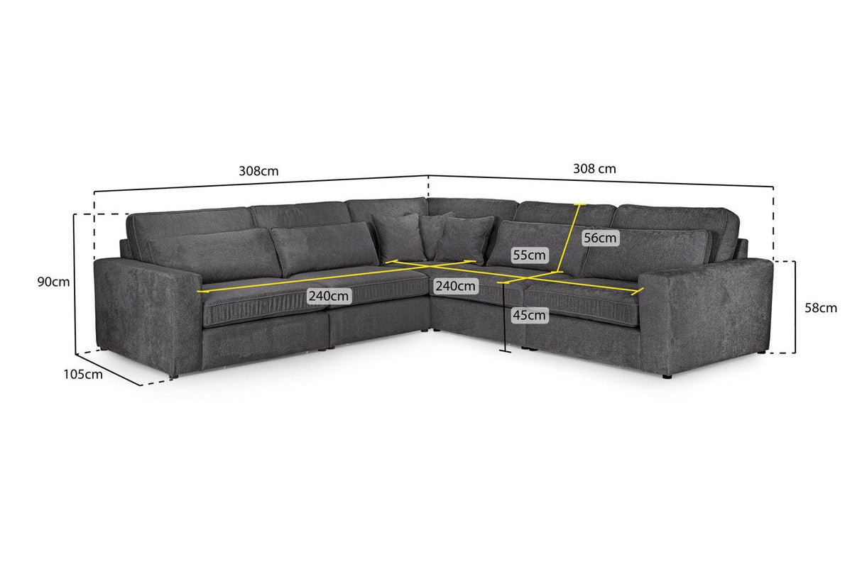 Kiana Modular Sofa Large Corner