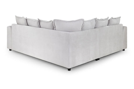 Natural Fabric Upholstery Large Corner Sofa