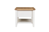 Cashmere Wooden 2 Drawer Coffee Table Oak Top with Shelf