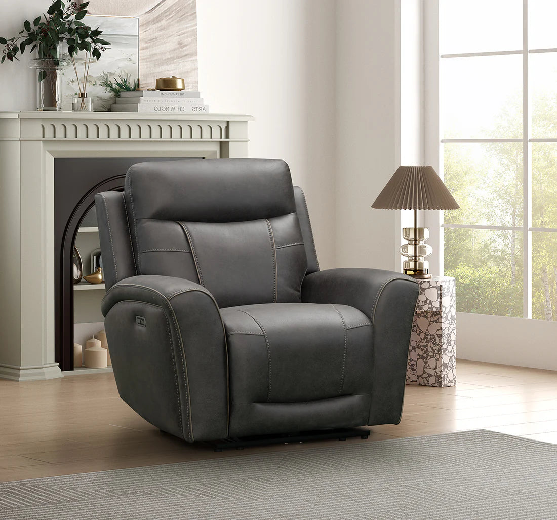 Noir Power Recliner Sofa