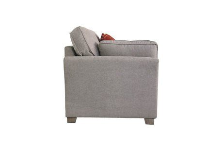 Natural Linen Fabric Upholstered Armchair