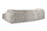 Truffle Fabric Large U Shaped Fullback Corner Sofa