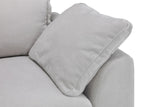 Natural Fabric Upholstery Large Corner Sofa