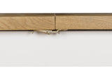 Cashmere Wooden Extending Dining Table Oak Top 120 to 160cm