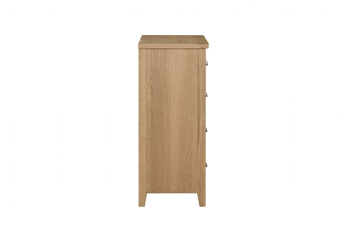 Marsden Tall Chest 5 Drawer Natural Oak (Nett)