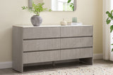 Mondello Dressing Chest 6 Drawer Washed Oak