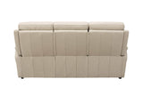 Cashmere Leather Large 3 Seater Sofa with Cushioned Arms
