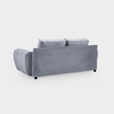 Grey Chenille Fabric 2 Seater Large Sofa