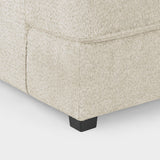 Beige Boucle Fabric Upholstered U Shaped Corner Sofa