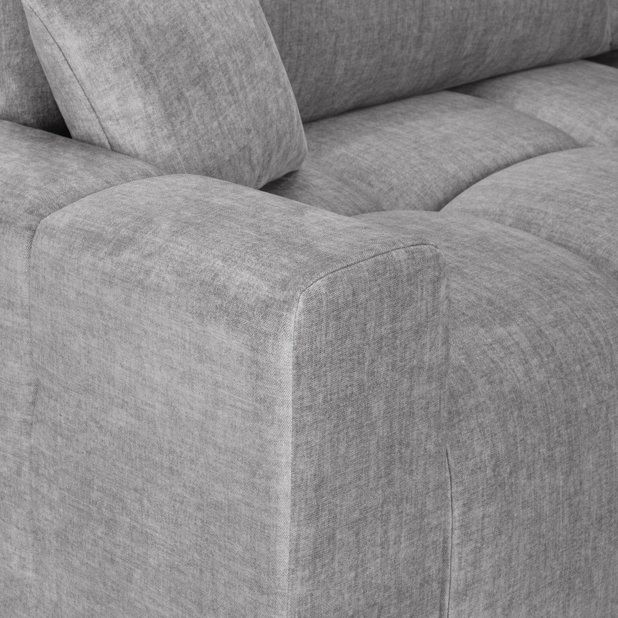 Grey Fabric Universal Corner Sofabed with Storage