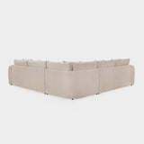 Mocha Velvet Large Corner Group Sofa 5 Seater