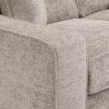 Stone Woven Fabric Large Corner Group Sofa
