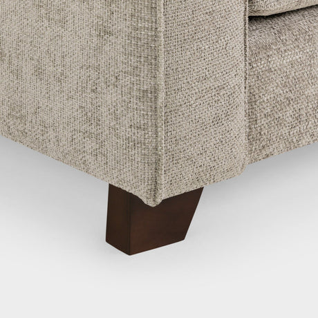 Stone Woven Fabric Large Corner Group Sofa