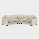 Stone Woven Fabric Large Corner Group Sofa