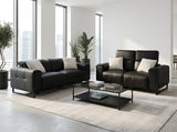 Richmond Electric Recliner Sofa Black 3+2 Set