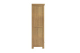 Natural Oak 2 Door 1 Drawer Large Full Shelving Larder