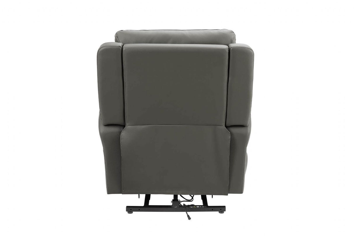 Ash Leather Lift and Rise Dual Motor Electric Recliner