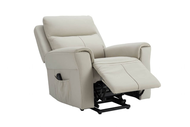 Stone Leather Lift and Rise Dual Motor Electric Recliner